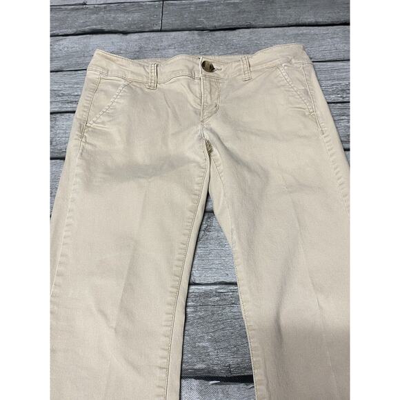 American Eagle Outfitter Women’s Kick Boot Khakis Size 4 - Picture 1 of 7